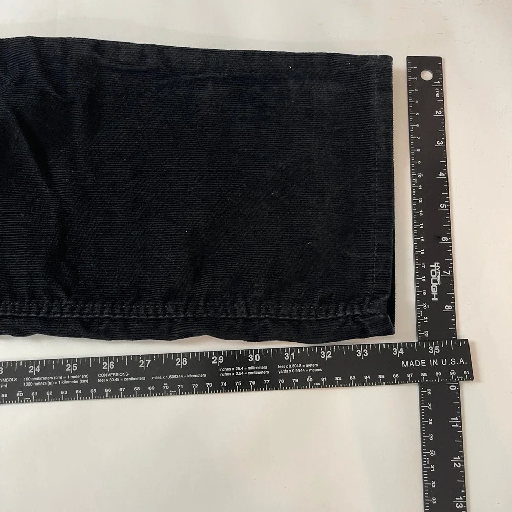 Levis 514 Pants Mens 36x34 Black Straight Fit Corduroy Pinwale Preppy Casual